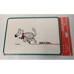 Ted Martin Art A Dogs Life Postcards 16 Count Pavlov Just A Line Drawing Board